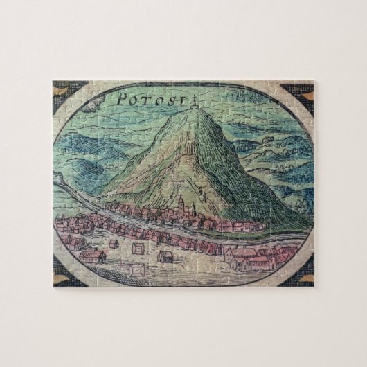 Uitzicht van de stad Potosi, Bolivia, met de beroe Legpuzzel (Horizontaal)