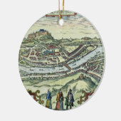 Uitzicht van de stad Salzburg aan de oevers van de Keramisch Ornament (Links)