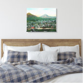 Uitzicht van de stad San Luis Obispo, CA Canvas Afdruk (Insitu (Slaapkamer))