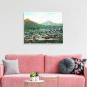 Uitzicht van de stad San Luis Obispo, CA Canvas Afdruk (Insitu (Woonkamer))