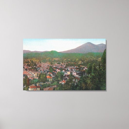 Uitzicht van de stad San Rafael, CA Canvas Afdruk (Voorkant)