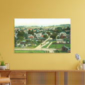 Uitzicht van de stad Santa Cruz, CA Canvas Afdruk (Insitu (Woonkamer))