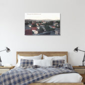 Uitzicht van de stad Santa Rosa, CA Canvas Afdruk (Insitu (Slaapkamer))