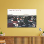 Uitzicht van de stad Santa Rosa, CA Canvas Afdruk (Insitu (Woonkamer))