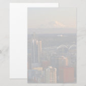 Uitzicht van de stad Seattle skyline 2 Briefpapier (Voorkant / Achterkant)