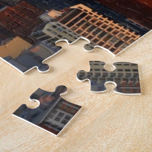 Uitzicht van de stad Seattle skyline 2 Legpuzzel (Zijkant)