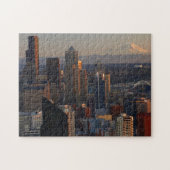 Uitzicht van de stad Seattle skyline 2 Legpuzzel (Horizontaal)