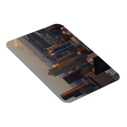 Uitzicht van de stad Seattle skyline 2 Magneet (Rechterzijde)