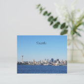 Uitzicht van de stad Seattle Washington van het wa Briefkaart (Staand voorkant)