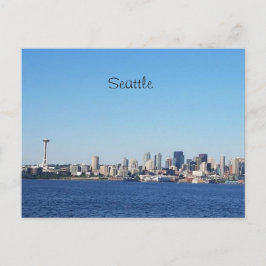 Uitzicht van de stad Seattle Washington van het wa Briefkaart