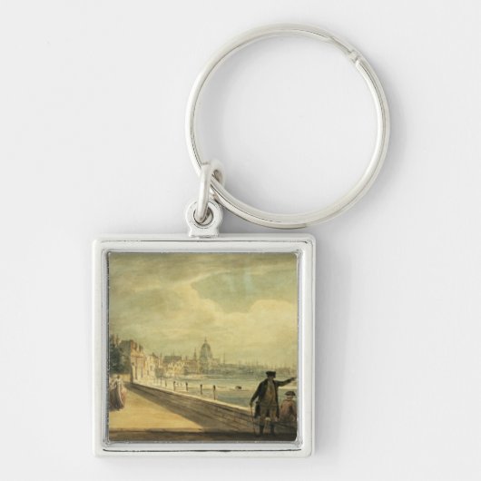 Uitzicht van de stad sleutelhanger (Voorkant)