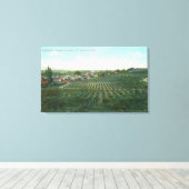 Uitzicht van de stad Sonoma uit de heuvel Canvas Afdruk (Insitu (Houten vloer))