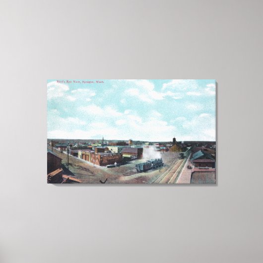 Uitzicht van de stad Spraag, WA Canvas Afdruk (Voorkant)