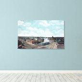 Uitzicht van de stad Spraag, WA Canvas Afdruk (Insitu (Houten vloer))