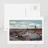 Uitzicht van de stad, trein TracksNampa, ID Briefkaart (Voorkant / Achterkant)