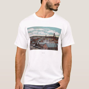 Uitzicht van de stad, trein TracksNampa, ID T-shirt
