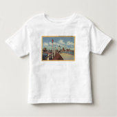 Uitzicht van de stad van de Rainbow Pier Kinder Shirts (Voorkant)