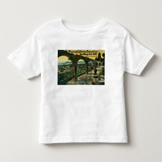 Uitzicht van de Stad van een Missie, Panama-CA Exp Kinder Shirts (Voorkant)