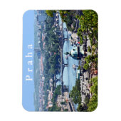 Uitzicht van de stad vanaf de Praagse Burcht. Magneet (Verticaal)