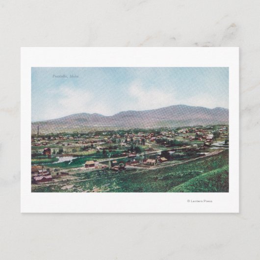 Uitzicht van de stad vanuit de heuvels briefkaart (Voorkant)