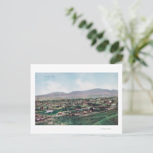 Uitzicht van de stad vanuit de heuvels briefkaart (Staand voorkant)