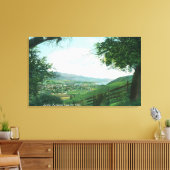 Uitzicht van de stad vanuit de heuvels canvas afdruk (Insitu (Woonkamer))