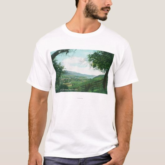 Uitzicht van de stad vanuit de heuvels t-shirt (Voorkant)