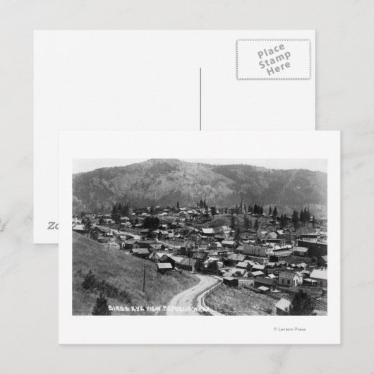 Uitzicht van de stad vanuit de lucht 14 briefkaart (Voorkant / Achterkant)