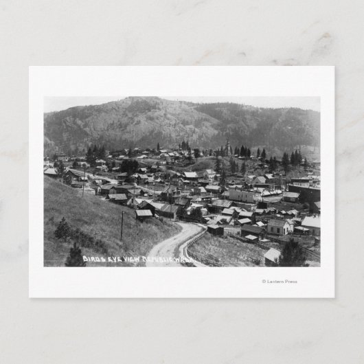 Uitzicht van de stad vanuit de lucht 14 briefkaart (Voorkant)