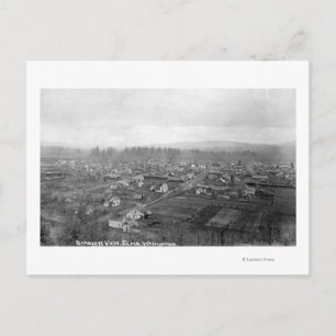 Uitzicht van de stad vanuit de lucht 15 briefkaart