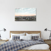 Uitzicht van de stad vanuit de lucht 17 canvas afdruk (Insitu (Slaapkamer))