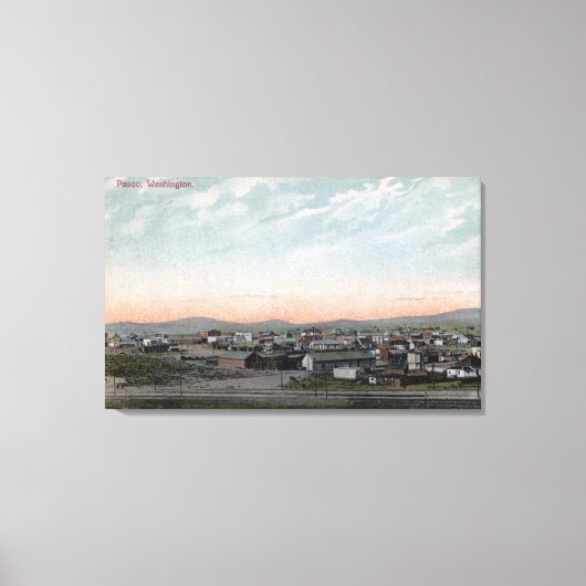 Uitzicht van de stad vanuit de lucht 17 canvas afdruk (Voorkant)