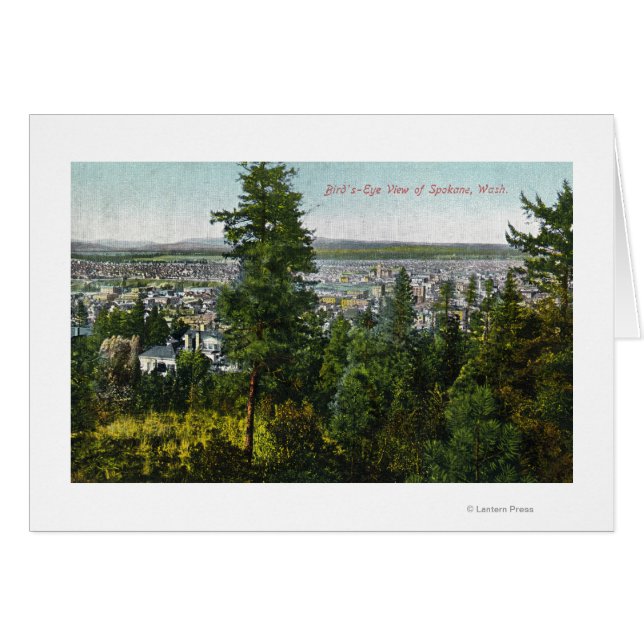 Uitzicht van de stad via de Bossen (Voorkant Horizontaal)