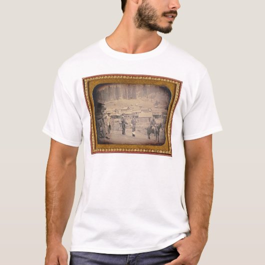 Uitzicht van de stad Volcano, Californië (40214) T-shirt (Voorkant)