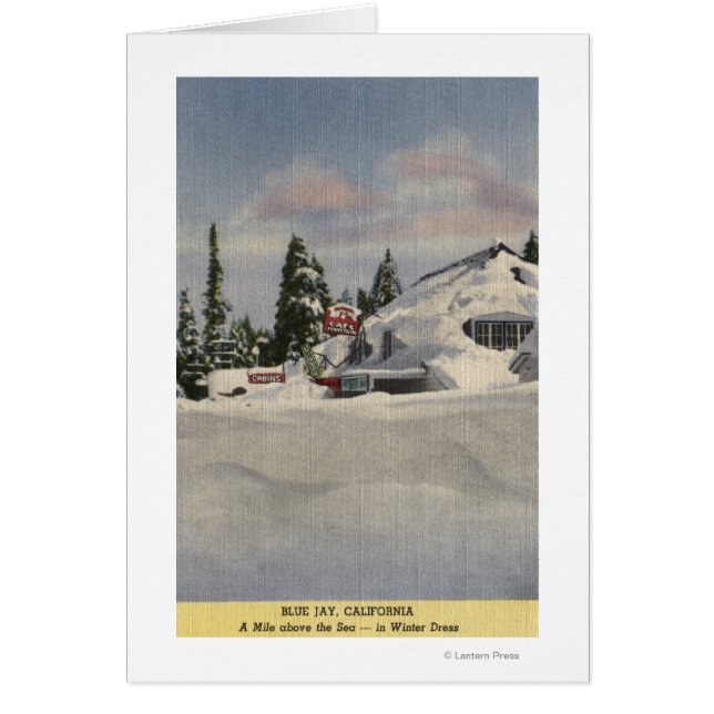 Uitzicht van de stad Winter (Voorkant)