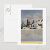 Uitzicht van de stad Winter Briefkaart (Voorkant / Achterkant)