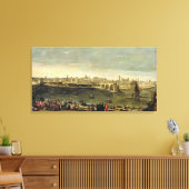 Uitzicht van de stad Zaragoza Canvas Afdruk (Insitu (Woonkamer))