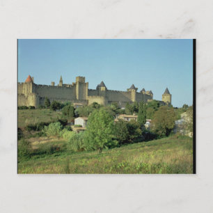Uitzicht van de stadsmuren briefkaart