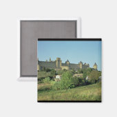 Uitzicht van de stadsmuren magneet (Voorkant / Achterkant)
