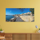 Uitzicht van de stadsmuur en de haven in Valletta Canvas Afdruk (Insitu (Woonkamer))