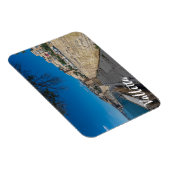 Uitzicht van de stadsmuur en de haven in Valletta Magneet (Rechterzijde)