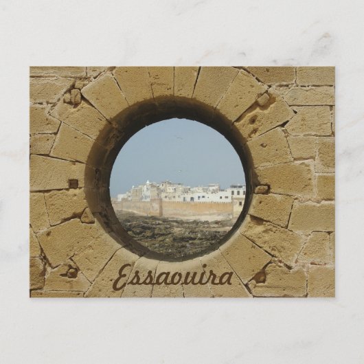 Uitzicht van de stadsmuur van Essaouira Briefkaart (Voorkant)