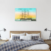 Uitzicht van de Star of India Boat Docked Canvas Afdruk (Insitu (Slaapkamer))