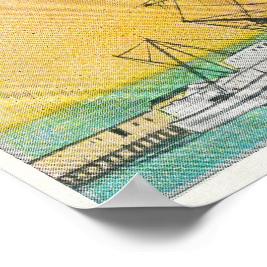 Uitzicht van de Star of India Boat Docked Poster (Hoek)