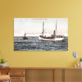 Uitzicht van de Steamer ElizabethBandon, OF Canvas Afdruk (Insitu (Woonkamer))