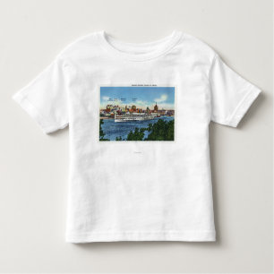 Uitzicht van de Steamer Hendrick Hudson Kinder Shirts