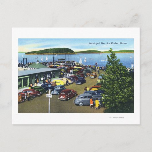 Uitzicht van de Stedelijke Pier Briefkaart (Voorkant)