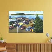 Uitzicht van de Stedelijke Pier Canvas Afdruk (Insitu (Woonkamer))