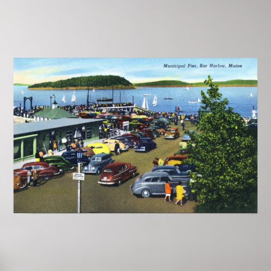 Uitzicht van de Stedelijke Pier Poster (Voorkant)