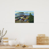 Uitzicht van de Stedelijke Pier Poster (Keuken)
